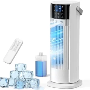 4-in-1 Mobiler Luftkühler – Leiser Ventilator mit Luftbefeuchtung